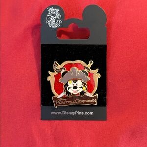 Disney Pin Pirates of the Caribbean Mickey as Jack Sparrow Logo 2009